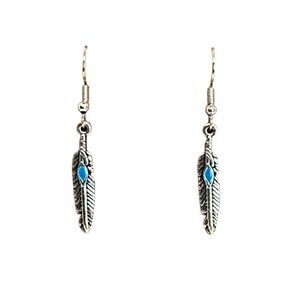 Silver Feather .925 Sterling Silver Hypoallergenic Earrings Item #2065